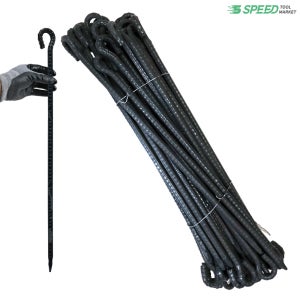 국산 고리 쇠말뚝 60cm 13mm 40개 단조팩 철근 말뚝 텐트팩 주차장 라인 화단 경계
