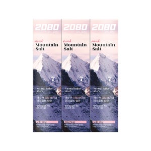 2080 히말라야 마운틴솔트 핑크 치약 120g, 3개