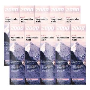 2080 히말라야 마운틴솔트 핑크 치약 120g, 10개