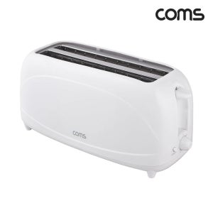 Coms 롱슬롯 토스터 4슬라이스 1000W 넓은 투입구 한번에 4개씩 토스팅 토스터기 토스트기 토스트 TS571