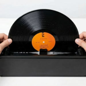 바이닐 워셔 LP 음반 세척기+고농축 바이닐 클리너+린스+타월+극세사 포함 청소 먼지 제거