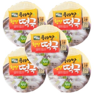 백제 우리쌀 햅쌀 떡국 162g X 5개