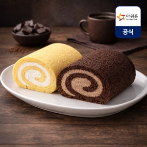 아워홈 저당 롤케이크 3종 택2(우유, 쇼콜라, 말차)