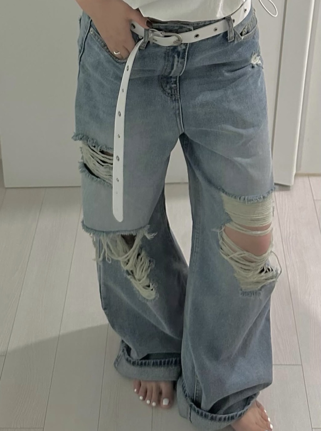 <b>오아</b> 데미지 <b>PT</b> (쏘핫)(찢청)(구제 빈티지)