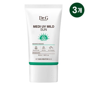 메디 UV 마일드 무기자차선크림(SPF50+) 50ml, 3개