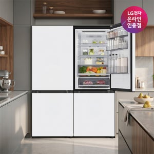 LG 모던엣지 AI 오브제컬렉션 Fit & Max Q405MQQ133 + Q405MQQ133 824L 빌트인 양문형 2도어 4도어 상냉장 하냉동 냉장고 세트 (메탈/에센스화이트)