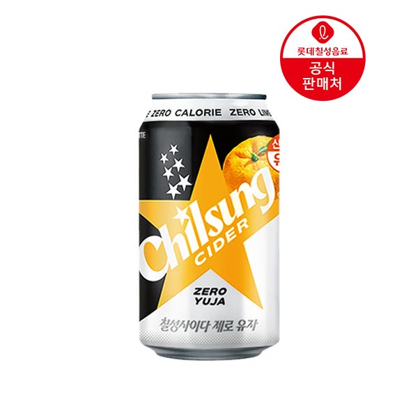 [본사] 칠성사이다 제로 유자 355ml 24캔