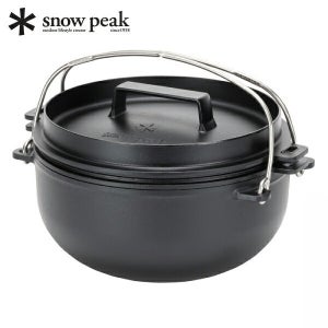스노우피크 snow peak 캠핑 더치 오븐 무쇠 주철냄비 와테츠 26cm CS-520