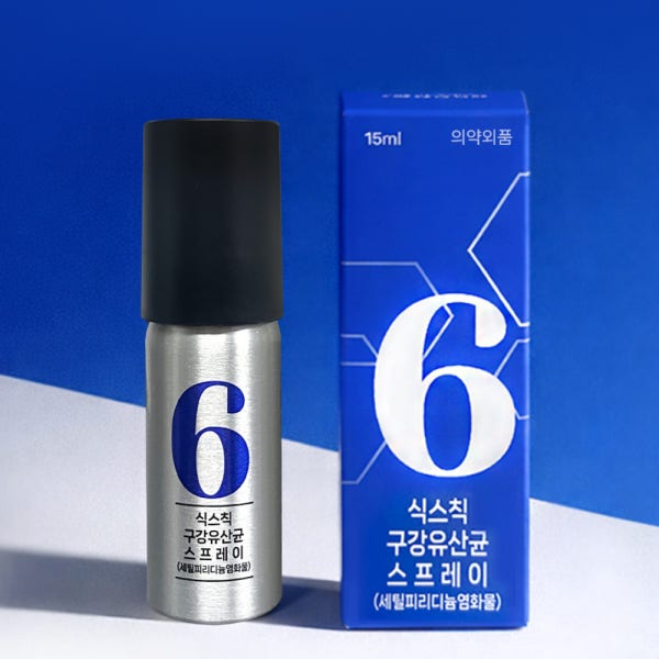 식스칙 구균제 유산균 구강 스프레이 의약외품 입냄새 구취 제거 구강청결제