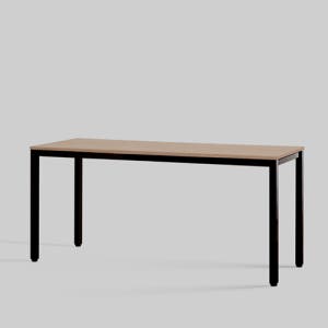 [두닷] 콰트로 책상 1600x600mm, 덴버오크+딤블랙