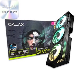 갤럭시 GALAX 지포스 RTX 5070 Ti EX GAMER BLACK OC D7 16GB