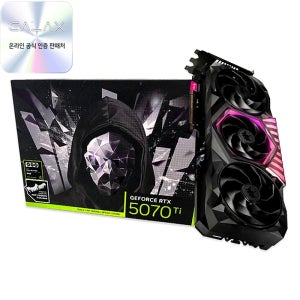 갤럭시 GALAX 지포스 RTX 5070 Ti HOF GAMING BLACK D7 16GB