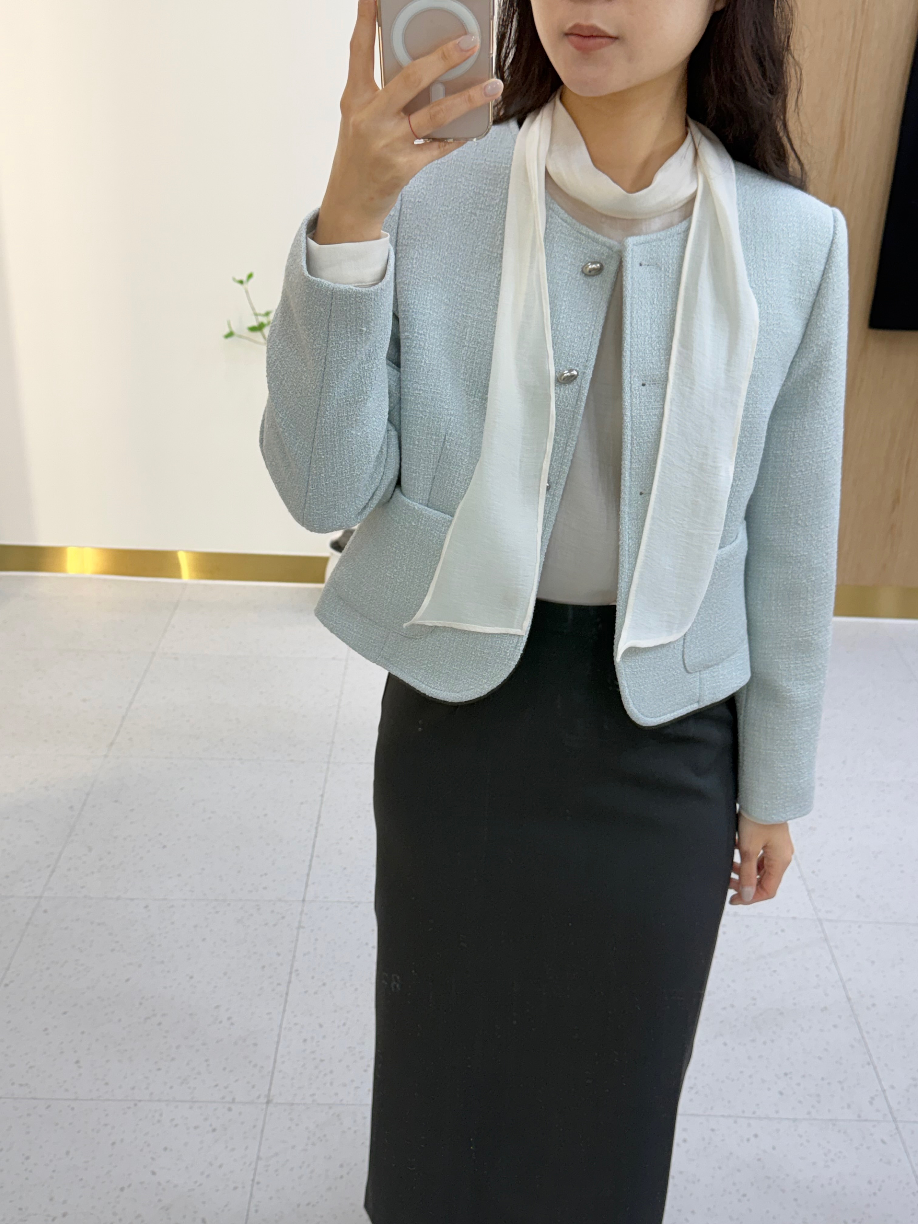 스프링 트위드 자켓