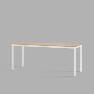 [두닷] 콰트로 책상 1800x600mm, 덴버오크+에어화이트