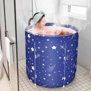 무지스 접이식 반신욕 욕조 간편 스파 이동식 간이 미니 1인 원룸 반신욕기 가정용사우나