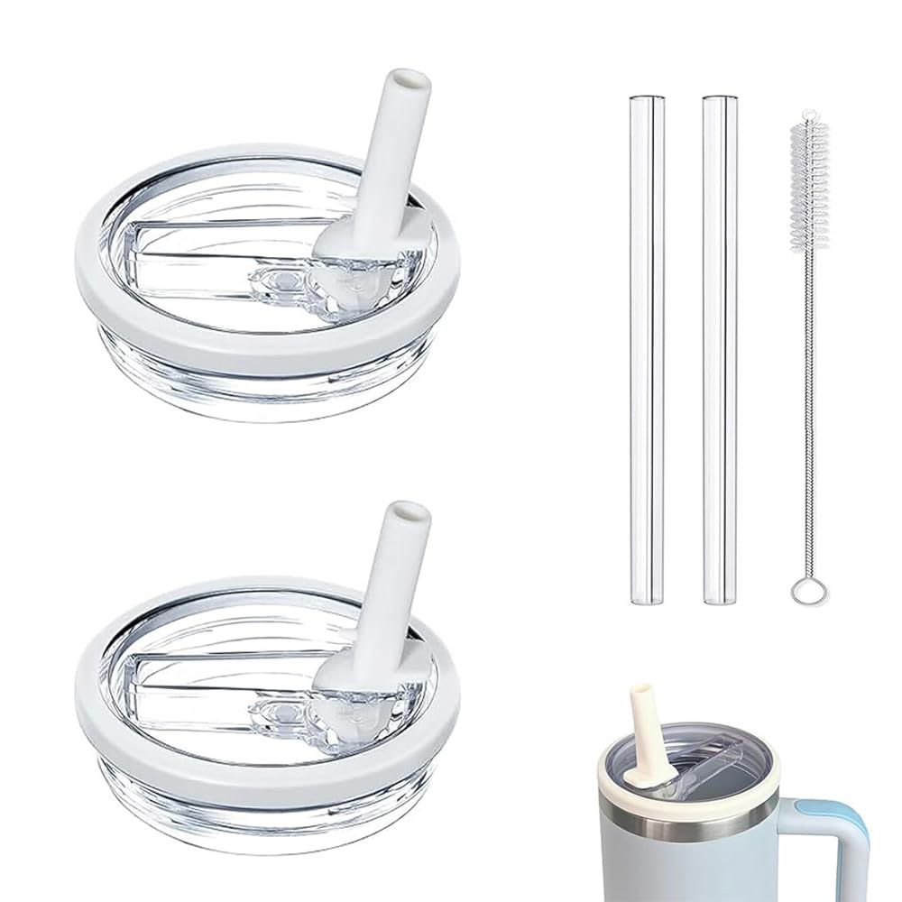 <b>홀라이프</b> 40온스 누수 방지 플립 빨대(스탠리 뚜껑용) 텀블러 뚜껑 교체 스탠리 E19