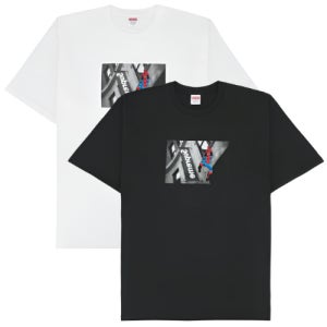 슈프림 스파이더맨 프린팅 반팔 티셔츠 2색상