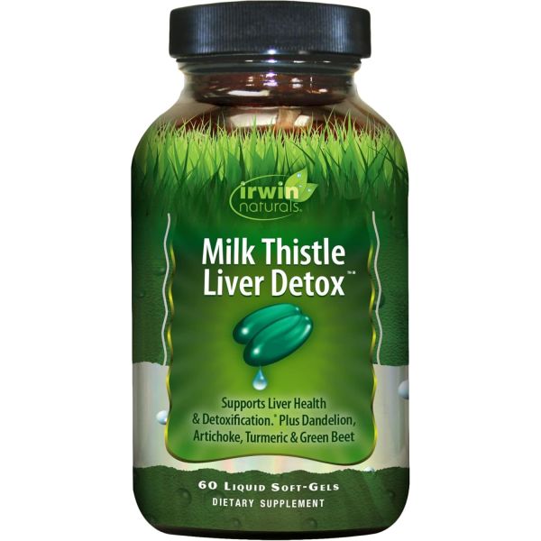 <b>어윈 내추럴</b> 밀크 시슬 민들레 아티초크 강황 그린 비트 뿌리 60 리퀴드 소프트젤