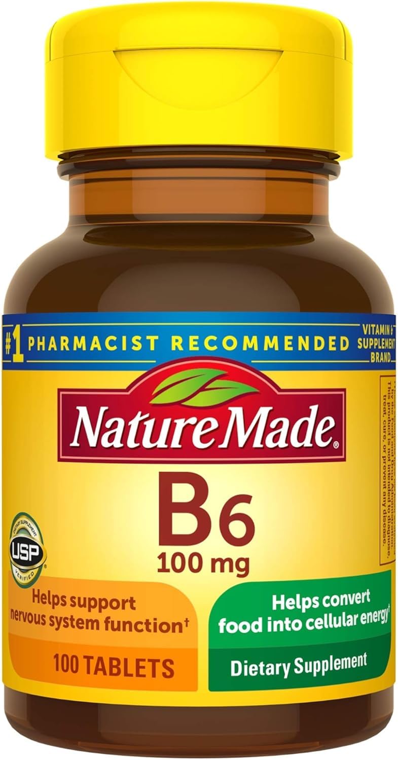 네이처메이드 <b>비타민B6</b> 100mg 100정 4팩