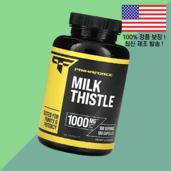 프리마포스 밀크씨슬 1000mg 180캡슐 <b>Primaforce</b> Milk Thistle 180 Capsules