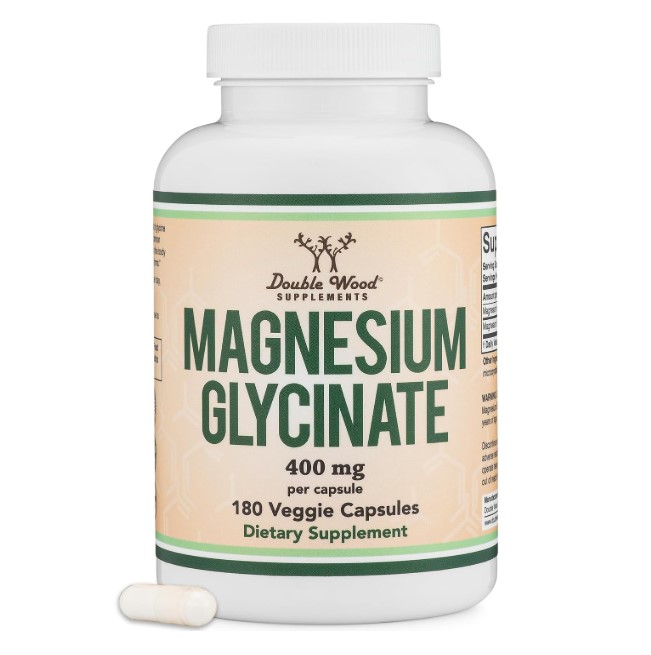 더블우드 글리신 <b>마그네슘 글리시네이트 400</b>mg 180캡슐 킬레이트