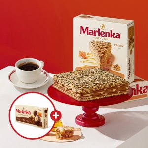 [1+1] 말렌카 허니케이크 5종 택 1+허니너겟 랜덤발송 홈카페 패키지 쇼핑백 포함