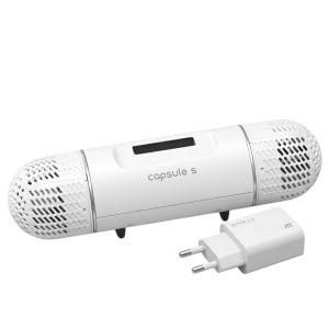 [충전기 포함] 캡슐에스 무선 신발건조기 UV살균 소독 운동화건조기 1켤레, 화이트