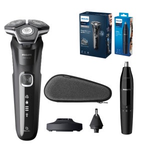 [4/20 예약배송]필립스 5000 시리즈 전기면도기 딥블랙 S5898/33+NT1620/15