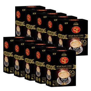 베트남 C7 블랙 인스턴트 10box(500g(2.5gX200팩) 무설탕 나트랑 위즐 커피