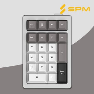 [무선] SPM AL21W 풀알루미늄 숫자 키보드 넘 넘버 실버, 저소음 목새축