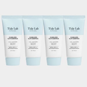 [가정의달 기념 할인] 타이디랩 포어리스선에센스 spf 50+ 비건 CICA PDRN 바쿠치올 50ml, 4개