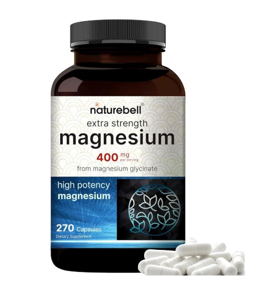 Naturebell <b>마그네슘 글리시네이트 400</b>mg 270캡슐 글리신 킬레이트