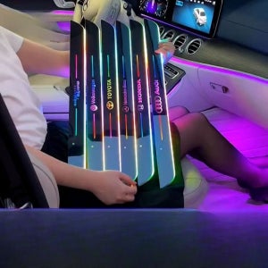 BMW 도어스커프 무빙 LED 도어 조명 발판 웰컴 라이트 페달 DI A. 정적 모델 색상