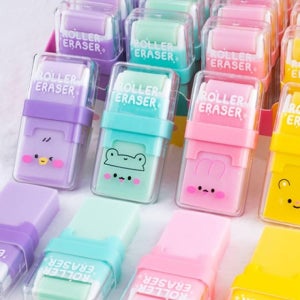 롤러형 지우개 청소기 세트 미술 준비물 책상 지우개가루 제거 청소 문구