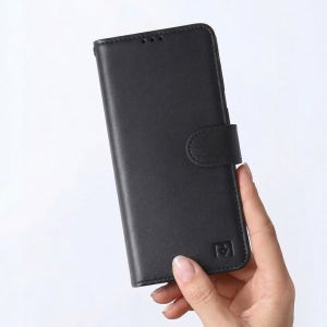 국내 생산 폰누리 천연소가죽 카드 지갑 다이어리 케이스 BBG 블랙, LG Q92