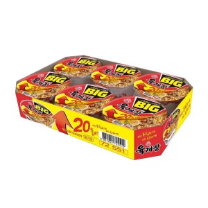 오뚜기 빅 육개장사발면 104g, 6개
