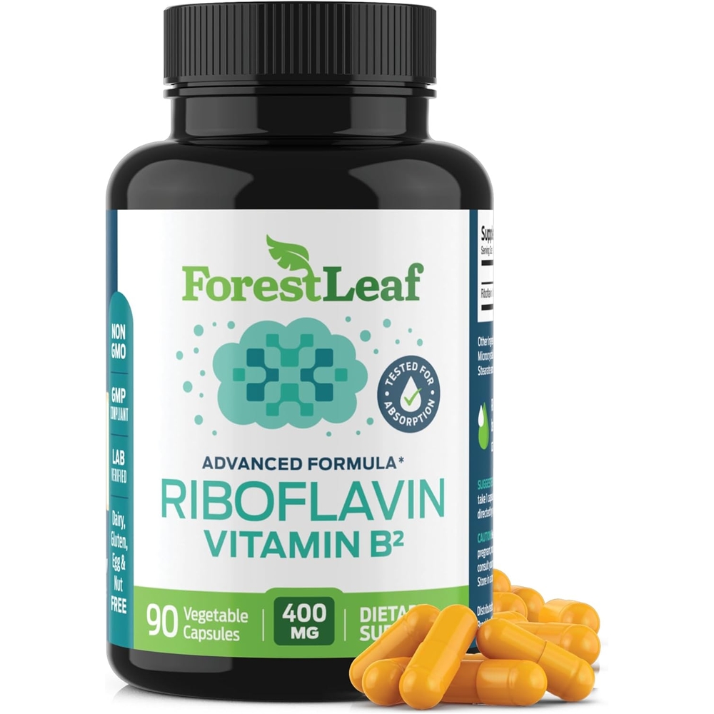 포레스트리프 비타민 B2 <b>리보플라빈 400mg</b> 90캡슐