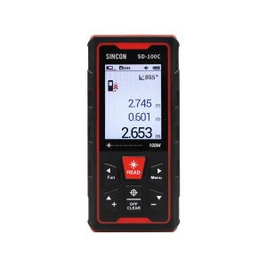 신콘 레이저 거리측정기 100m SD-100C 뷰파인더 기능 레드빔 줄자