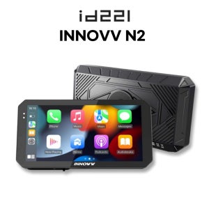 이노브 N2 오토바이 블랙박스 애플 카플레이 안드로이드 오토 무선 모니터 본체 바이크