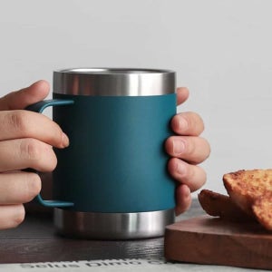 Itsok 스텐머그컵 360ml 스텐컵 뚜껑있는머그컵