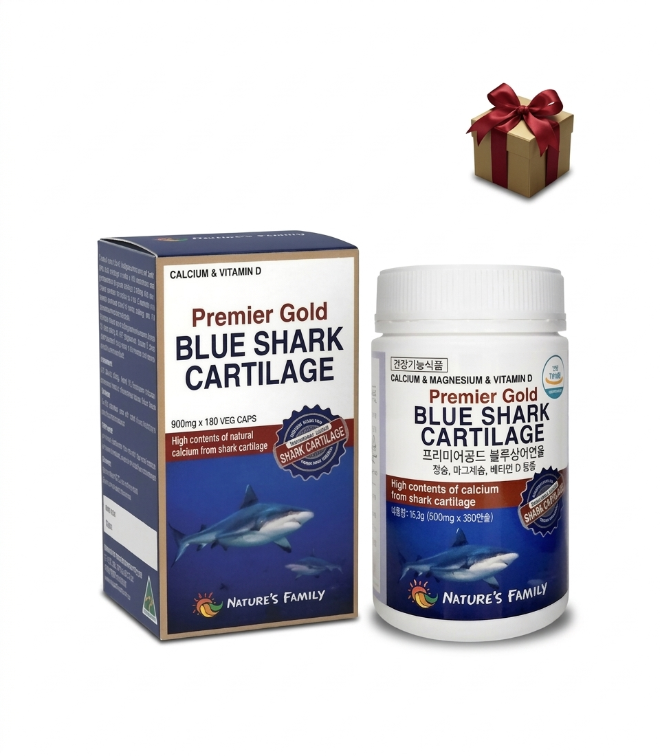 <b>네이처스패밀리</b> 면세점 입점 호주산 청새리 상어연골 100% 900mg 180캡슐