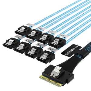 SSF8654 8i TO 8포트SATA3 서버용 케이블 Slim SAS PCIe4.0