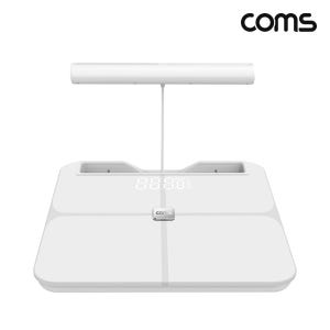 Coms 정밀 8점 접촉 방식 스마트 체성분 디지털 체중계 블루투스 연결 CO884