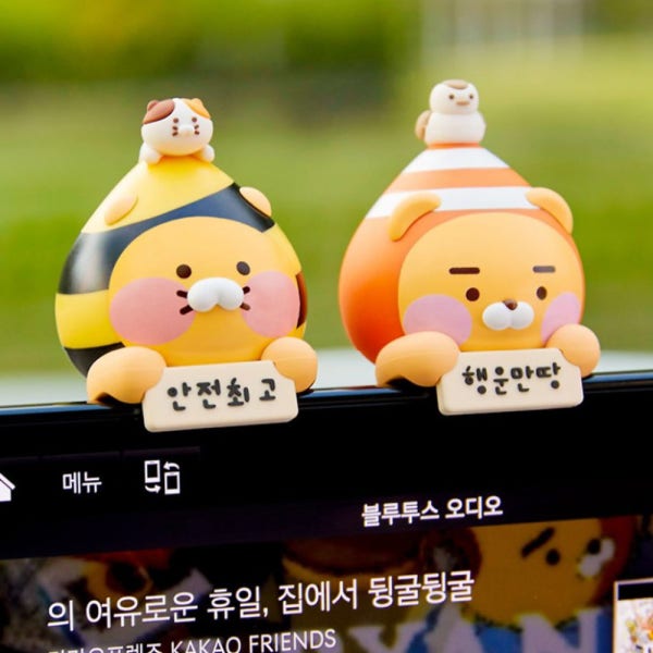 카카오프렌즈 안전요정 모니터방향제 자동차방향제 차꾸미기 첫차선물 네비게이션디퓨져
