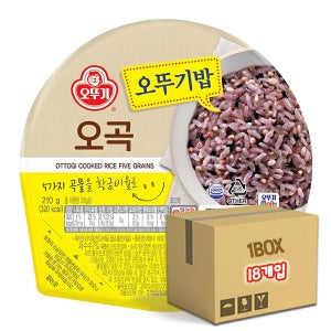오뚜기밥 오곡밥 210g 18입 간편조리 박스단위