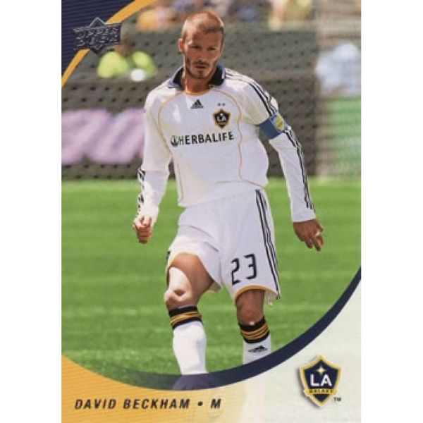Upper Deck 2008년 어퍼 덱 MLS 61 데이비드 베컴 로스앤젤레스 갤럭시 공식 축구 카드 원시NM 이상 상태