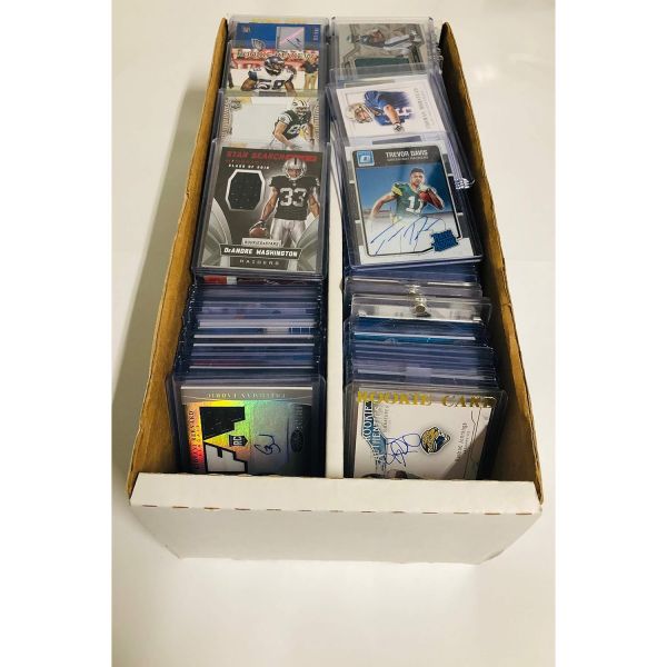 Topps Upper deck Donruss Fleer Score Upperdeck 축구 카드 렐릭 저지 수집 상자10게임 사용 및 사인 포함