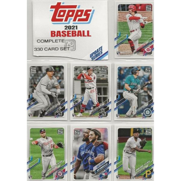 Topps 2021년 탑스 트레이드 야구 업데이트 및 하이라이트 시리즈 완비 민트 330 카드 세트 블라디미르 게레로 주니어 페르난도 타티스 플러스 등 신인과 스타들로 가득 차