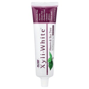 나우푸드, Solutions, XyliWhite 젤 치약, 님 and 티트리 치약, 민트, 181g(6.4oz) NOW-08101