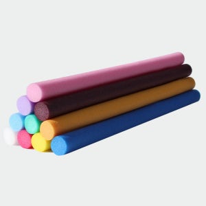 칼라 원형 백업 10색세트 (3cm X 약50cm) /스펀지 막대 /국내생산